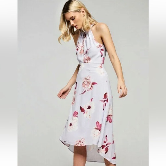 Portman’s Signature Royal Blooms Size 10 Pastel Lilac Floral Dress NWT - Picture 8 of 9